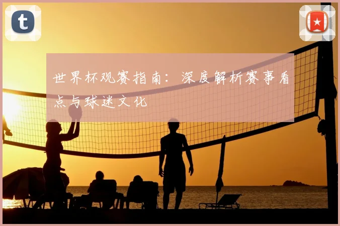 世界杯观赛指南：深度解析赛事看点与球迷文化